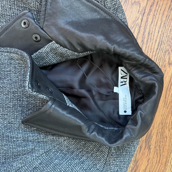 Zara Black and Gray Tweed Jacket - Picture 2 of 2